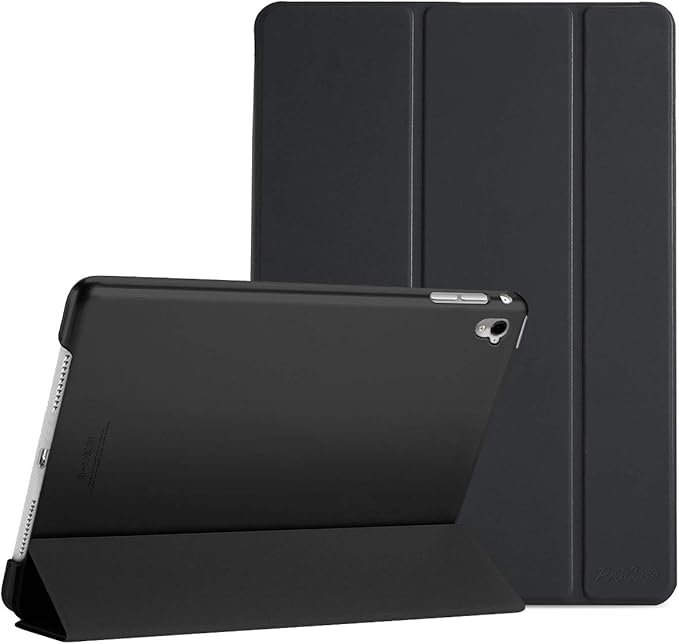 ProCase Smart Case for iPad Pro 9.7 Inch 2016, Ultra Slim Lightweight Stand Smart Case Shell with Translucent Frosted Back Cover for iPad Pro 9.7 Inch (A1673 A1674 A1675) -Black