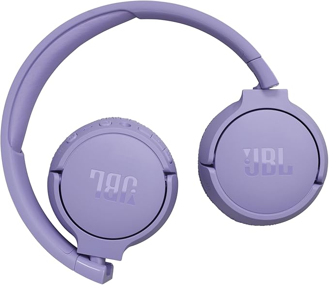 JBL Tune 670NC - Adaptive Noise Cancelling with Smart Ambient Wireless On-Ear Headphones, Up to 70H Battery Life with Speed Charge, Lightweight, Comfortable and Foldable Design (Purple)