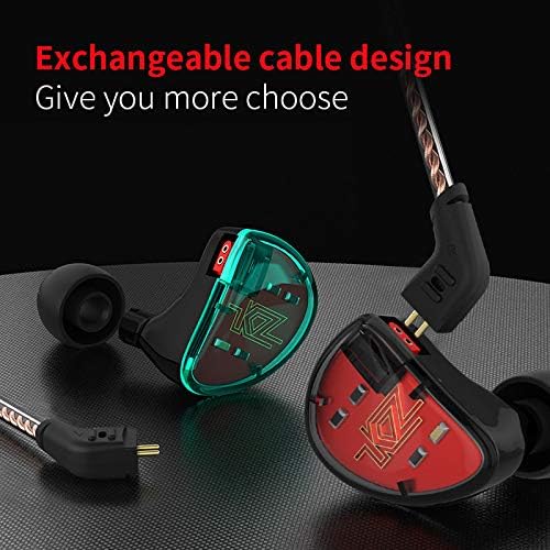 KZ AS10 in Ear Monitor Earbuds Headphone, Pure 5 Balanced Armature 5BA KZ Earbuds Earphone, Musician in Ear Monitor Headphone High Fidelity HiFi Headset (No Microphone, Green)