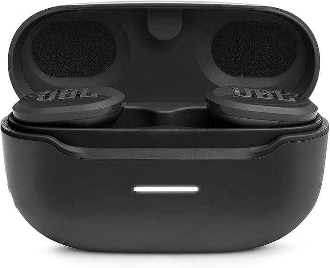 JBL Endurance Race TWS - Waterproof true wireless active sport earbuds, JBL Pure Bass Sound, Up to 30 hours of battery life, IP67 Waterproof and Dustproof, Ambient Aware & TalkThru (Black)