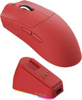 AJ139P V3 MC Wireless Gaming Mouse 2.4G Wired/Bluetooth | RGB Magnetic Charging Dock | Lightweight Design | 24K DPI | 800mAh Battery | PAW3311 Sensor | 5 Programmable Buttons, Compatible with PC/Mac