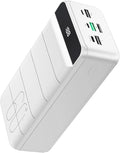 Portable Charger Power Bank 60000mAh Fast Charging 22.5W PD4.0 & QC 4.0 with USB C Battery Pack Charger Portable High Capacity Portable Phone Charger Power Bank for iPhone,Samsung,Travel (White)