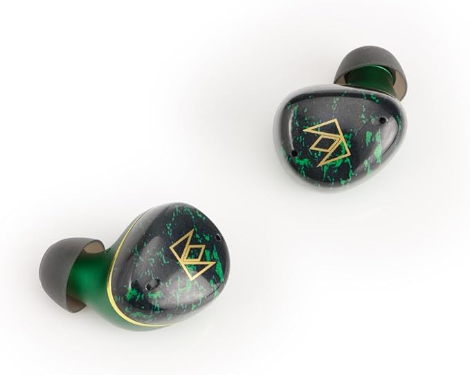 Noble Audio FoKus Rex5 True Wireless Stereo Bluetooth in-Ear Headphones with Microphone, Sound Personalization（Green）