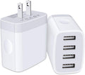 USB Wall Charger Plug,2-Pack Charger Block Charging Cube Fast Charging Box Multi Plug Outlet Power Adapter Chargerr for iPhone 17 16 15 14 13 12 11 Pro Max SE XR XS X 8 7,Samsung Galaxy,Google Pixel
