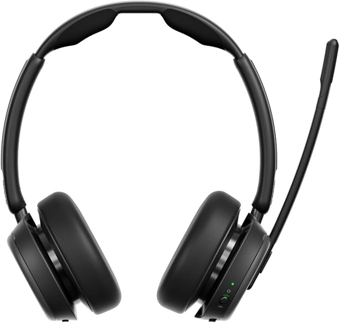 EPOS Impact 1060T ANC Adaptive Noise Cancelling Wireless Headset for PC with Active Noise Cancellation, EPOS AI™ Mic, Super Wideband Audio, Bluetooth, Wireless Charging, Microsoft Teams Certified