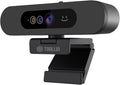 TOALLIN 1080P Webcam for Windows Hello Face Login, IR Facial Recognition, Windows Hello Compatible Webcam with Microphone, Computer Camera, Wide Angle View USB Web Camera with Privacy Cover