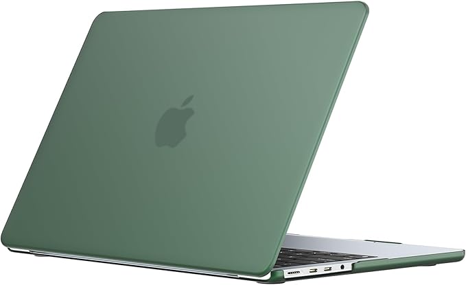 EooCoo Compatible with MacBook Pro 14 inch Case M5 2026 2025-2021 M4 M3 M2 M1 Pro/Max, Matte Grip, Bump-Resistant Hard Shell Laptop Protective Cover Case - Midnight Green