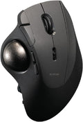 ELECOM IST PRO Trackball Mouse, 6 Device Connection, 3 Way Connectivity, Bluetooth 5.3, Wireless 2.4GHz, Wired, 12,000 DPI Sensor, 36mm Ergonomic, 10 Custom Buttons, Silent Click, Swappable Bearings