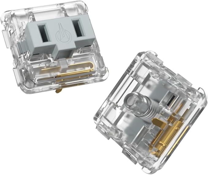 Kailh Silver Low Profile Switches 5 Pin Thiner Key switches- DIY Switches for Mechanical Gaming Keyboard Linear Hand Feeling (Silvers 70pcs)