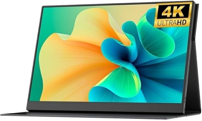 Portable Laptop Monitor 100% sRGB 400nit Brightness Second Screen Portable 16-inch 4K HD IPS External Gaming Display