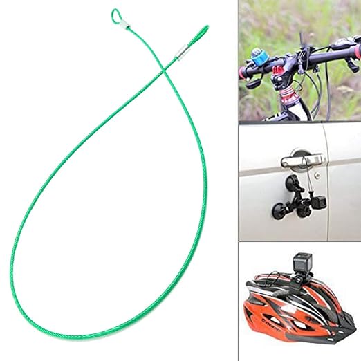 20 Pack Safety Stainless Steel Tethers,Coated Security Tether Lanyard Kit Cable Wire Compatible with Sporting Camera All Editions,Action Camera Series Devices and Other Applicable Equipment, Silver