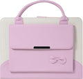 Cute Case for iPad 9th Generation 2021 / iPad 8th 7th Gen/iPad 10.2 Inch, Slim Handbag Leather Protective Cover with Stand Hand Strap Pocket for Girls Woman Kids for iPad 9 8 7,Pink