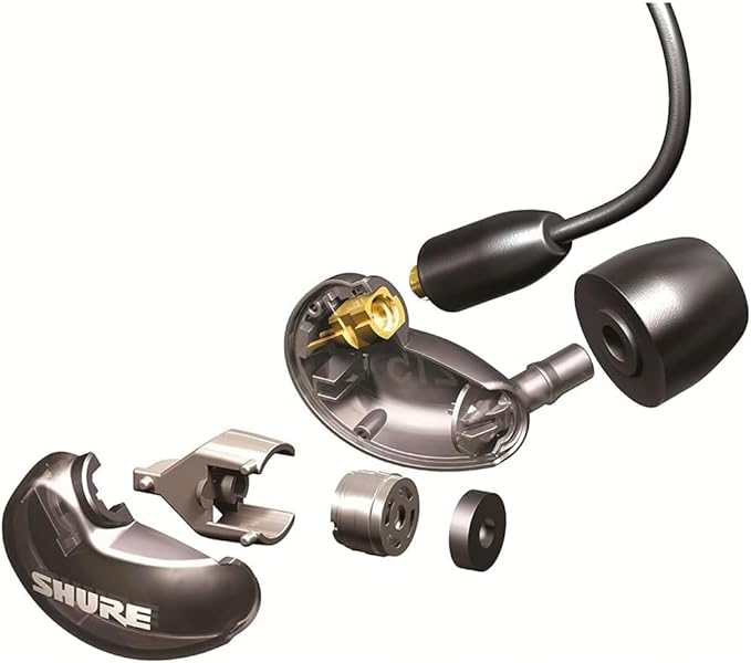 Shure SE215 PRO Wired Earbuds, Professional Sound Isolating Earphones with Clear Sound, Deep Bass, Secure in-Ear Fit, Carrying Case, Black (SE215-K)