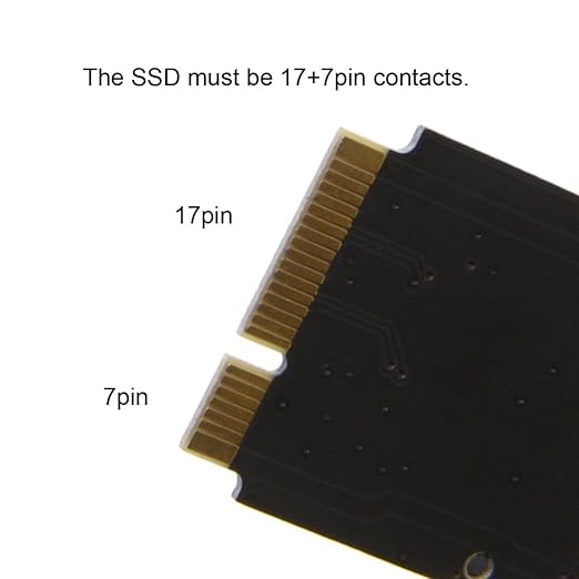 chenyang 12+6Pin MAC SSD to SATA Hard Disk Drive Adapter for 2010 2011 MAC Air A1369 A1370 SSD