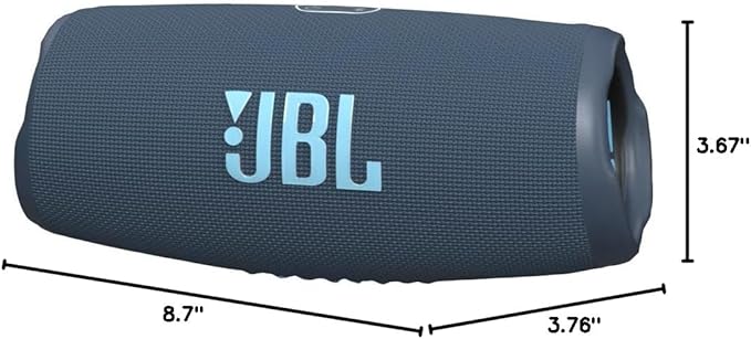 JBL CHARGE 5 - Portable Waterproof (IP67) Bluetooth Speaker with Powerbank USB Charge out, 20 hours playtime, JBL Partyboost (Blue)