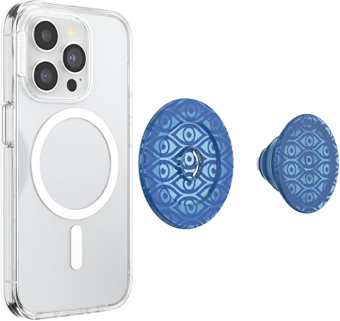 PopSockets Phone Grip for MagSafe, Magnetic Holder, Phone Stand, Evil Eye - Eyes on You