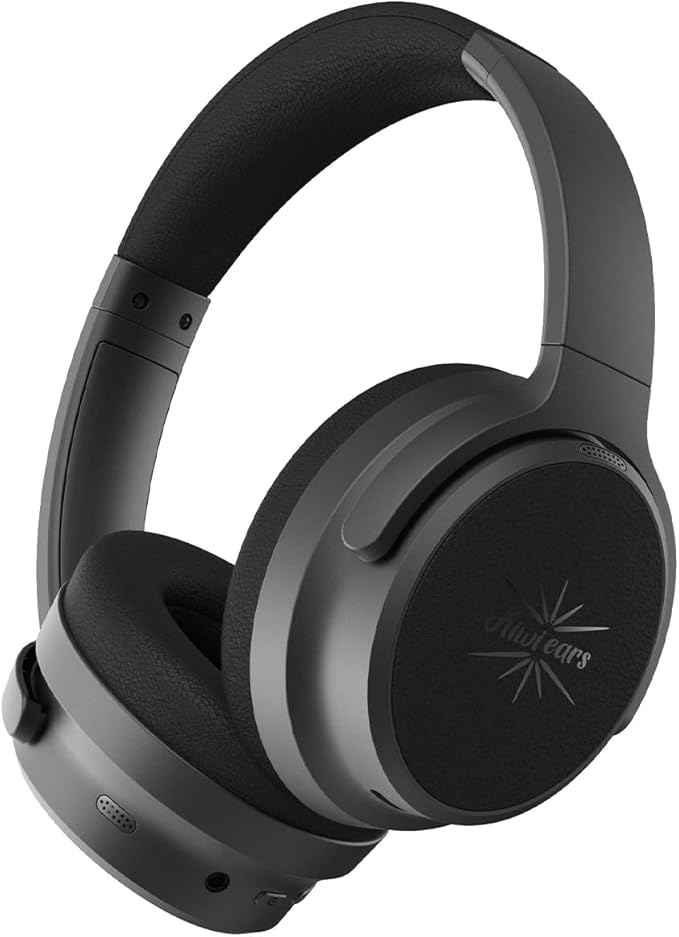 Linsoul Kiwi Ears Ardor Bluetooth 5.4 Over Ear Headphones, Wireless DJ Studio Headphones, Dual Dynamic Driver Studio Monitor with Hybrid ANC, 140H Playtime, Lightweight for Podcast Gaming Guitar