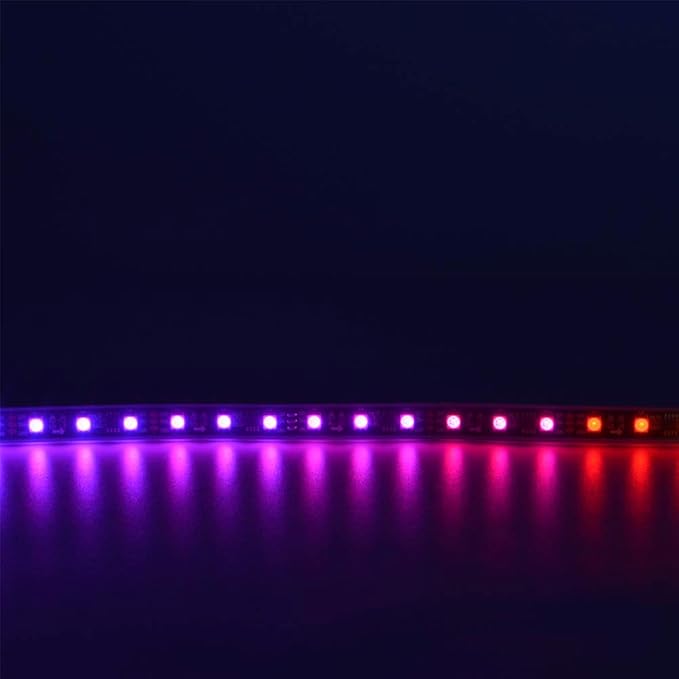 WS2811 LED Strip 16.4ft 5M 300LEDs WS2811 5050 RGB SMD Digital Dream Color Addressable Flexible LED Strip Light IP67 Waterproof DC12V with Mini Controller