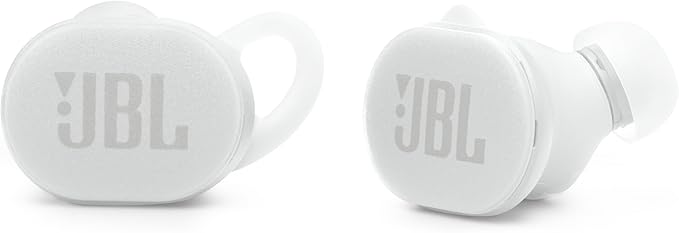 JBL Endurance Race 2 - Waterproof (IP68) Sports True Wireless Earbuds with 4 mics for Crisp, Clear Calls, JBL Pure Bass Sound, 48Hrs of Playback, Plus Speed Charging & Active Noise Cancelling (White)