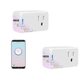 Jinvoo Matter Smart Plug, Wireless Plug, Smart Socket, Alexa Socket, Compatible with Apple Home, Alexa, Google, and SmartThingss SSmart Home Automation Systems, 2 Packs