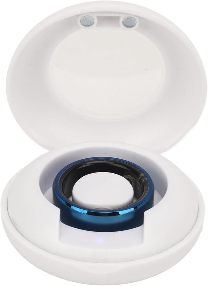Yunseity Smart Ring Health, IP68 Sleep Quality Monitoring Fitness Smart Ring, Ceramic Stainless Magic Wearable Device Universal Ring for iOS and for Android