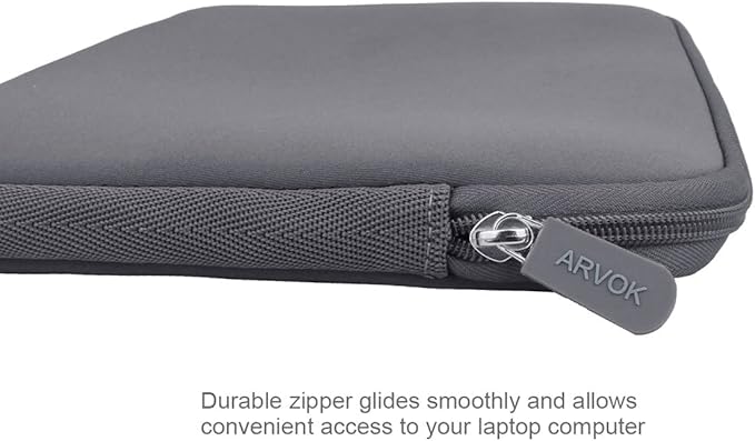 ARVOK 15 15.6 16 inch Laptop Sleeve Ultra-Thin Case MacBook pro 16 inch Sleeve Water-Resistant Notebook Computer Pocket Tablet Briefcase Carrying Bag/Pouch Skin Cover for HP/Dell/Lenovo/Asus/Acer Gray