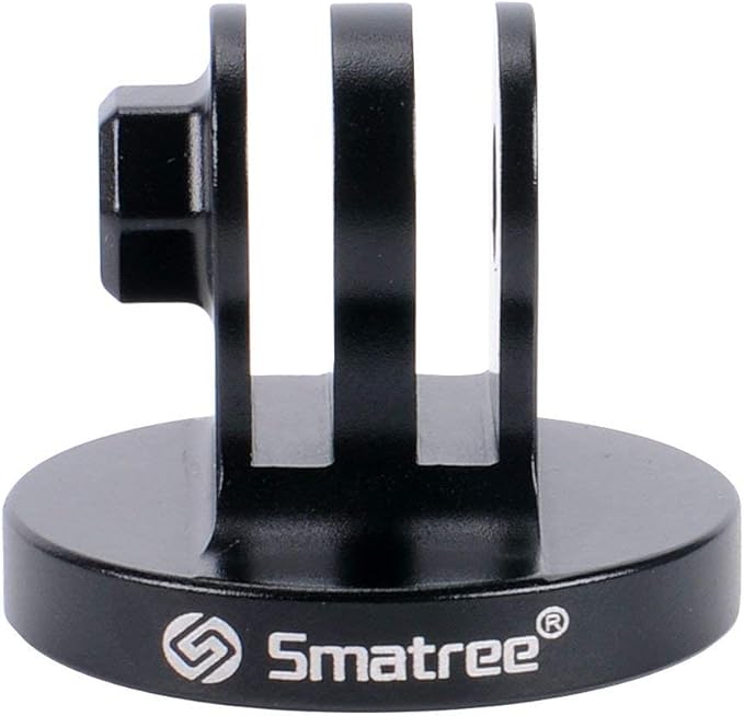 Smatree Aluminum Tripod Mount Adapter Compatible for Insta360 X5, Gopro Hero 13,12, 11, 10, 9, 8, 7, 6, 5, 4, 3+, 3, 2, 1 HD, Compatible with DJI OSMO Action 5 Pro/4/3 Camera