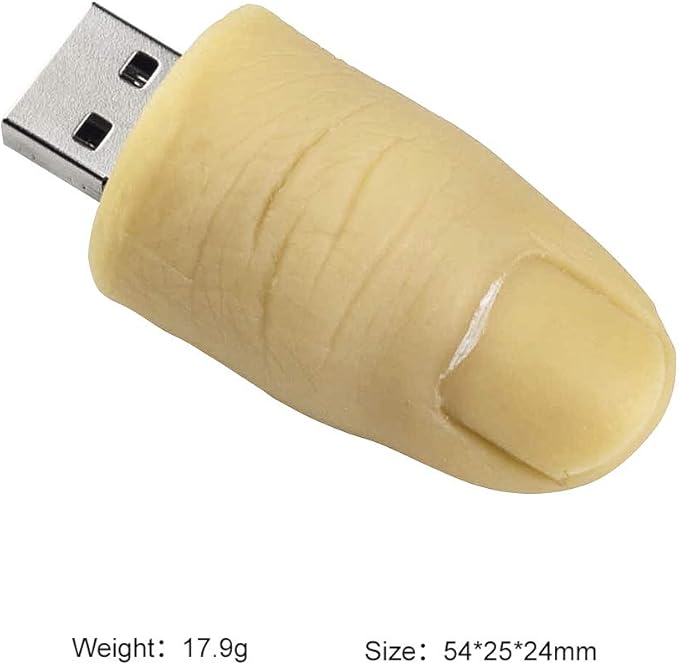 Cute USB Flash Drive Character Thumb Drive for Kids Students Gift Pendrive (16GB, Thumb Shape)