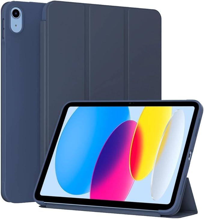 Case for iPad 11-inch 11th Generation 2025 (A16) / 10.9-inch 10th Generation 2022, Slim Lightweight Durable Protective Cover with Trifold Stand, Supports Auto Wake/Sleep, Blue