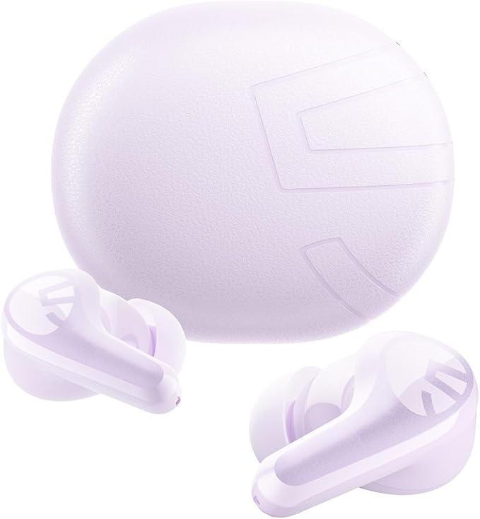 SoundPEATS C30 Hybrid ANC Earbuds, LDAC Hi-Res Audio, 52H Playtime, 52dB Adaptive Noise Cancelling Wireless Earbuds, 6-Mic Clear Call, 12mm Driver, Bluetooth 6.0, Multi-Point, IP54 - Pink