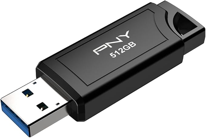 PNY PRO Elite V3 512GB USB 3.2 Gen 2 Flash Drive – Up to 1000MB/s Read, Up to 800MB/s Write, Extreme Performance for Professional Data Storage and Transfers, Premium Metal Design, Type-A Connector