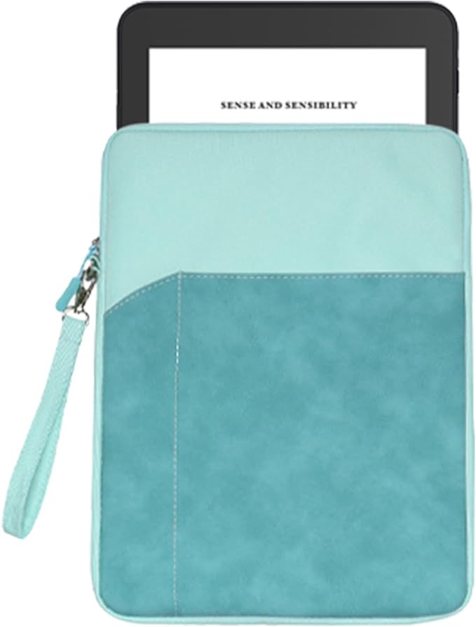 Tablet Sleeve for Nook GlowLight 4 Plus eReader 7.8 inch,360 Protective Bag Carrying Case Water-Resistant,Green.