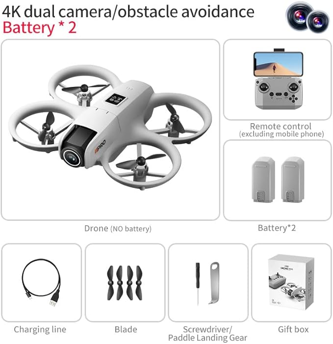 Drone with HD Camera for Beginners Adults, Under 249g Lightweight Mini Drones with Body Lights 360° Rolling One-Key Takeoff/Landing, Headless Mode, I1 Pro Mini RC Quadcopter Cool Birthday Gift