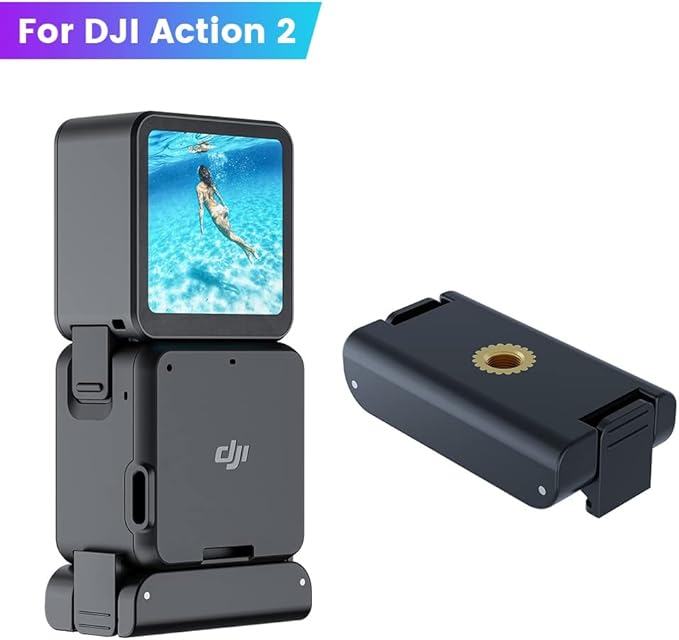 Action 2 Magnetic Adapter Mount 1/4 Interface Mount Bracket for DJI Action 2 Sports Camera Accessories (Adapter1)