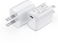[2 Pack] USB-C Wall Charger, 20W USB-C Power Adapter Replacement for Phone 17/16/15/14/13/15 Pro/Pro Max/Plus/XS/XR/X,Galaxy, Pixel,i Pad and More
