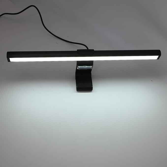 PUSOKEI Monitor Light Bar with 3 Color Temperatures Eye Care Screen Lamp with Memory Dimming, Asymmetric Lighting Design USB Powered Desk Lamp for Computer Monitor Home Office