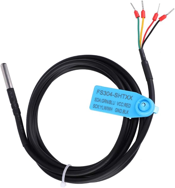 Digital Temperature Humidity Sensor Probe, Waterproof Humidity Sensor, Humidity Monitor with Stainless Steel Case for Farm.(SHT30)