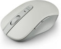 WL300 Bluetooth Mouse Silent Wireless Mice, Quiet Click, Cordless Computer Mouse with 6 Buttons, Sculpted Grip, Adjustable DPI for Laptop, PC, Mac, 18-Month Battery Life for Work Travel（Silver-Gray)