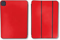 Skin Compatible with Apple Smart Folio for iPad Pro 11-inch (M4/M5) 2025 - Solid Red - Premium 3M Vinyl Protective Wrap Decal Cover | Crafted in The USA by MightySkins