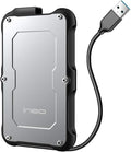 ineo 2.5" USB 3.0 Type-A Rugged Waterproof & Shockproof External Hard Drive Enclosure for 9.5mm & 7mm SATA HDD/SSD [T2580]
