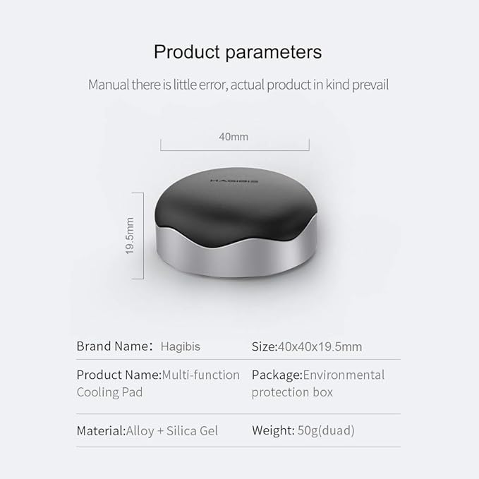 Hagibis Laptop Cooling Pad, Ergonomic Laptop Stand Small Invisible Cooler Ball Portable Magnetic Foot Heat for MacBook Pro Computer