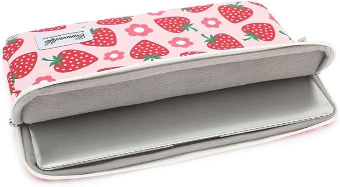 canvaslife Laptop Sleeve 15 Inch 15 Case and 15.6 Laptop Bag (Strawberry)
