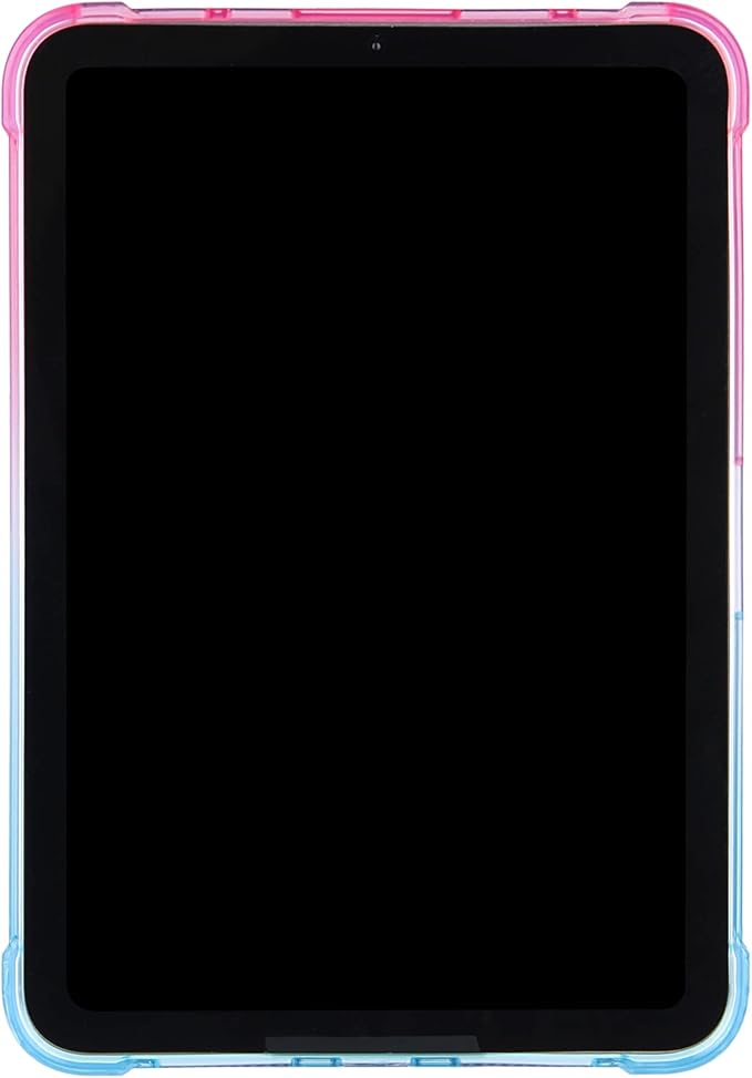 Translucent Case for iPad mini 7 A17 Pro 2024 & iPad mini 6 2021, Frosted Back Soft TPU Shockproof Matte Clear Silicone Bumper Shell for iPad mini 7th/6th Generation 8.3 inch, Pink & Green