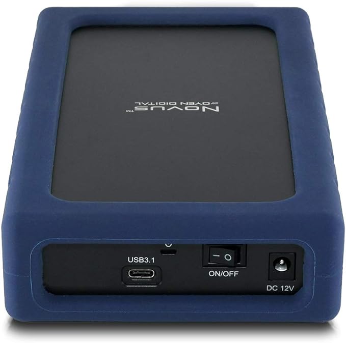 Oyen Digital Novus 12TB External USB-C 7200RPM Hard Drive, (3N1-C-12T-BL)