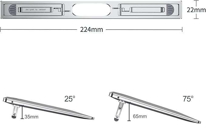 Laptop Risers for Desk, 4 Adjustable Heights Laptop Stand, Keyboard Riser, Ergonomic Laptops Feet for Desk, Compatible with MacBook Air Pro, with Dell, with HP, More 10-15.6” Laptops