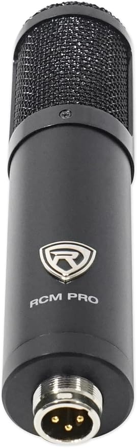 Rockville RCM PRO Professional Studio Condenser Microphone, Samsung Capacitors, Cardioid Pattern, Shock Mount Included, Large Diaphragm, for Vocals and Podcasting