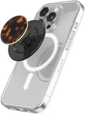 PopSockets Phone Grip for MagSafe, Magnetic Holder, Phone Stand, Tortoise Shell - Tortoise