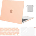 MOSISO Compatible with MacBook Air 13 inch Case M5 2026 M4 2025 M3 M2 2024-2022 A3449 A3240 A3113 A2681,Hard Shell&Keyboard Cover&Screen Film&Pouch for MacBook Air 13.6 inch Case, Peach Fuzz