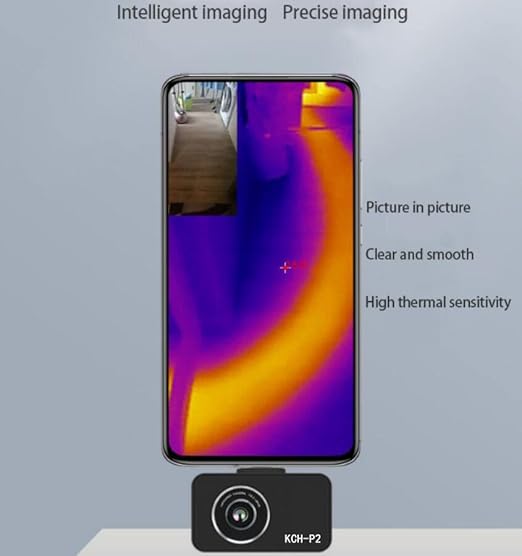 KCH-P2 Ultra-Small Mini Professional Thermal Imaging Infrared Camera Imager for Smartphones Android USB-C Type C Resolution 256X192,Frame Rate 25Hz