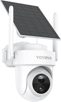 4K Wireless Outdoor Security Camera with Solar Panel – Single Add-on Unit, Requires Base Station, Not for Standalone Use, No WiFi Direct Connection, Supports Up to 8-Camera per Base Station